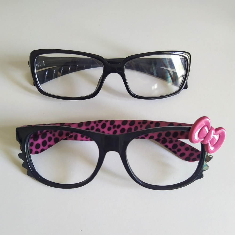 *SALE* Hello Kitty Glasses Black Leopard Frames Bundle